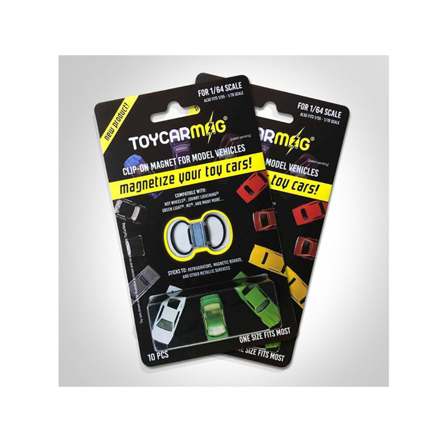 10pc Clip-on Magnets Clip And Display 1/64 Scale Model Cars By Toyscarmag Tcm43069