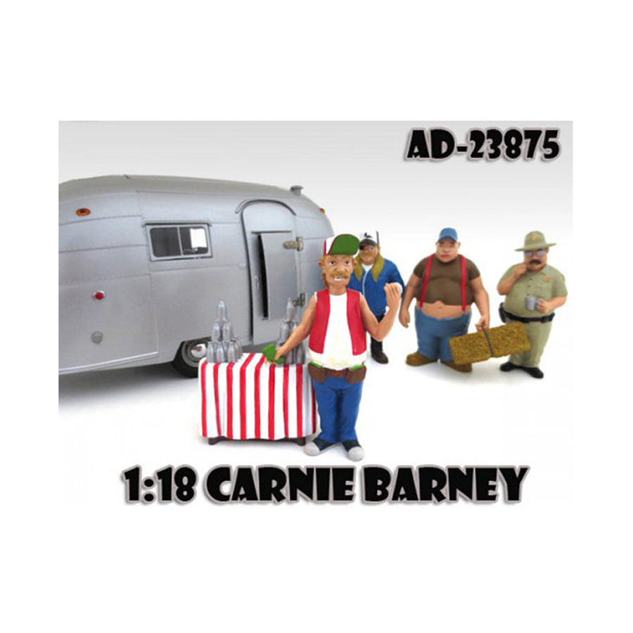 Carnie Barney Trailer Park Figure For 1:18 Diecast Model Cars By American Diorama 23875