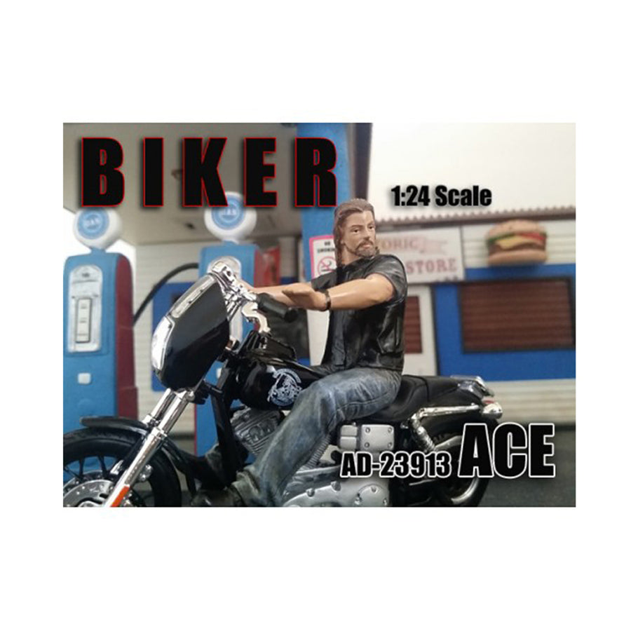 Biker Ace Figure For 1/24 Scale Models By American Diorama 23913