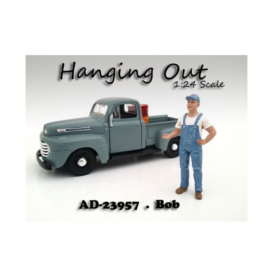 Hanging Out Bob Figure For 1:24 Scale Models By American Diorama 23957