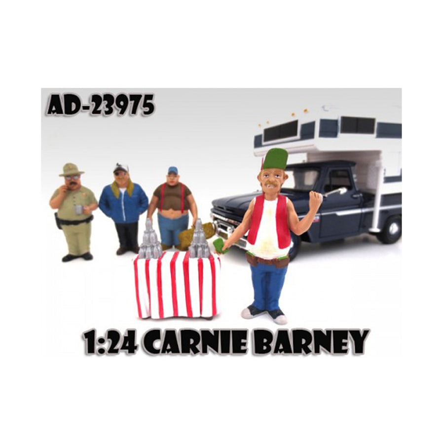 Carnie Barney Trailer Park Figure For 1:24 Scale Diecast Model Cars By American Diorama 23975