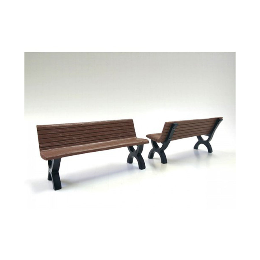 Bench Accessory 2 Piece Set For 1/18 Scale Models By American Diorama 23982