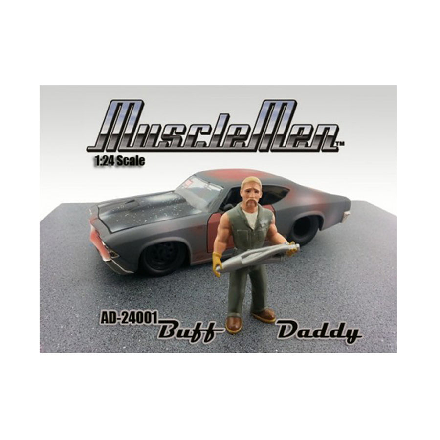 Musclemen Buff Daddy Figure For 1:24 Diecast Model Car By American Diorama 24001