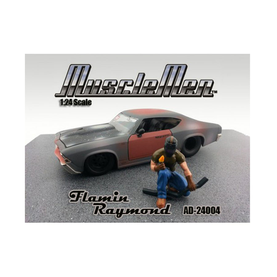 Musclemen Flamin Raymond Figure For 1:24 Diecast Model Cars By American Diorama 24004