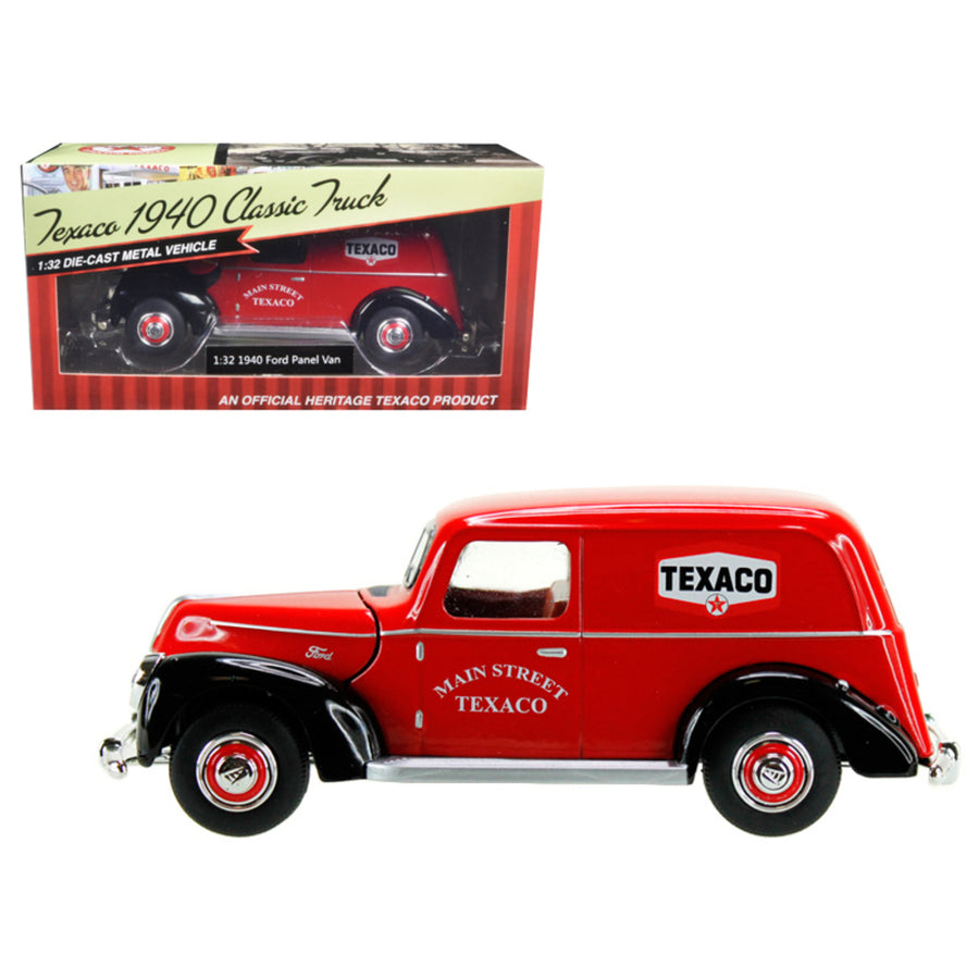 1940 Ford Panel Van Texaco Red 1/32 Diecast Model Car By Beyond Infinity 0611