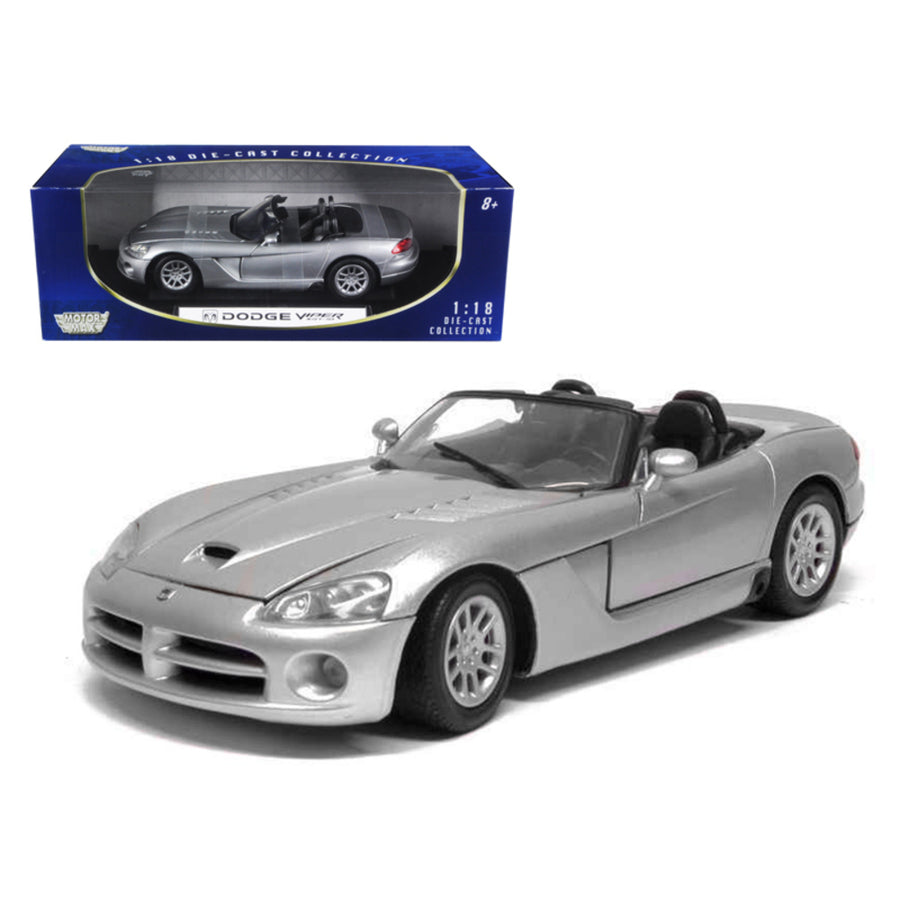 Dodge Viper Srt-10 Silver 1/18 Diecast Model Car By Motormax 73137s