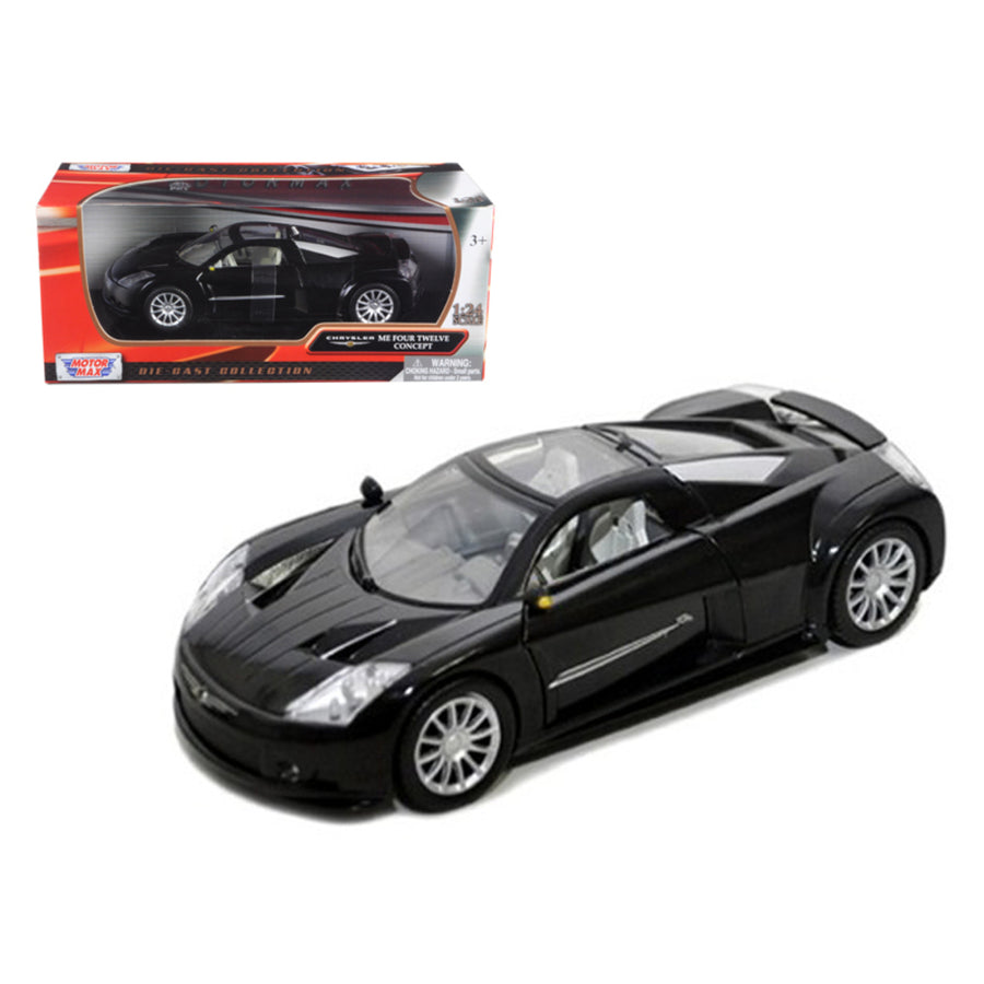 Chrysler Me Four Twelve Black 1/24 Diecast Car Model By Motormax 73277bk