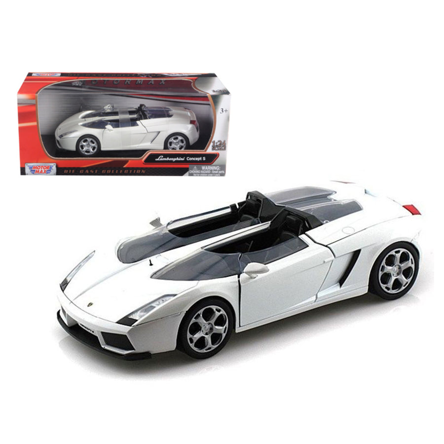 Lamborghini Concept S White 1/24 Diecast Car Model By Motormax 73365w