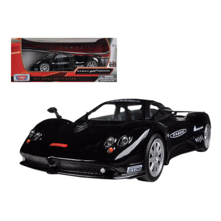 Pagani Zonda F Nurburgring Black 1/24 Diecast Car Model By Motormax 73370bk