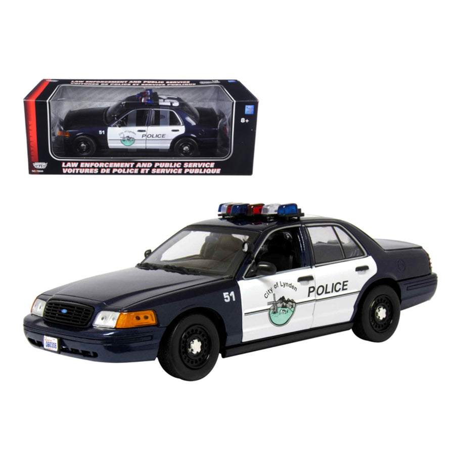 Ford Crown Victoria Lynden Wa 1/18 Diecast Model Car By Motormax 73531lyn