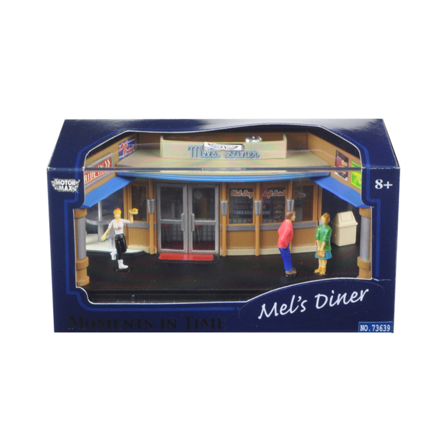 Mels Diner Diorama Put Your Own Car Inside 1/64 By Motormax 73639m