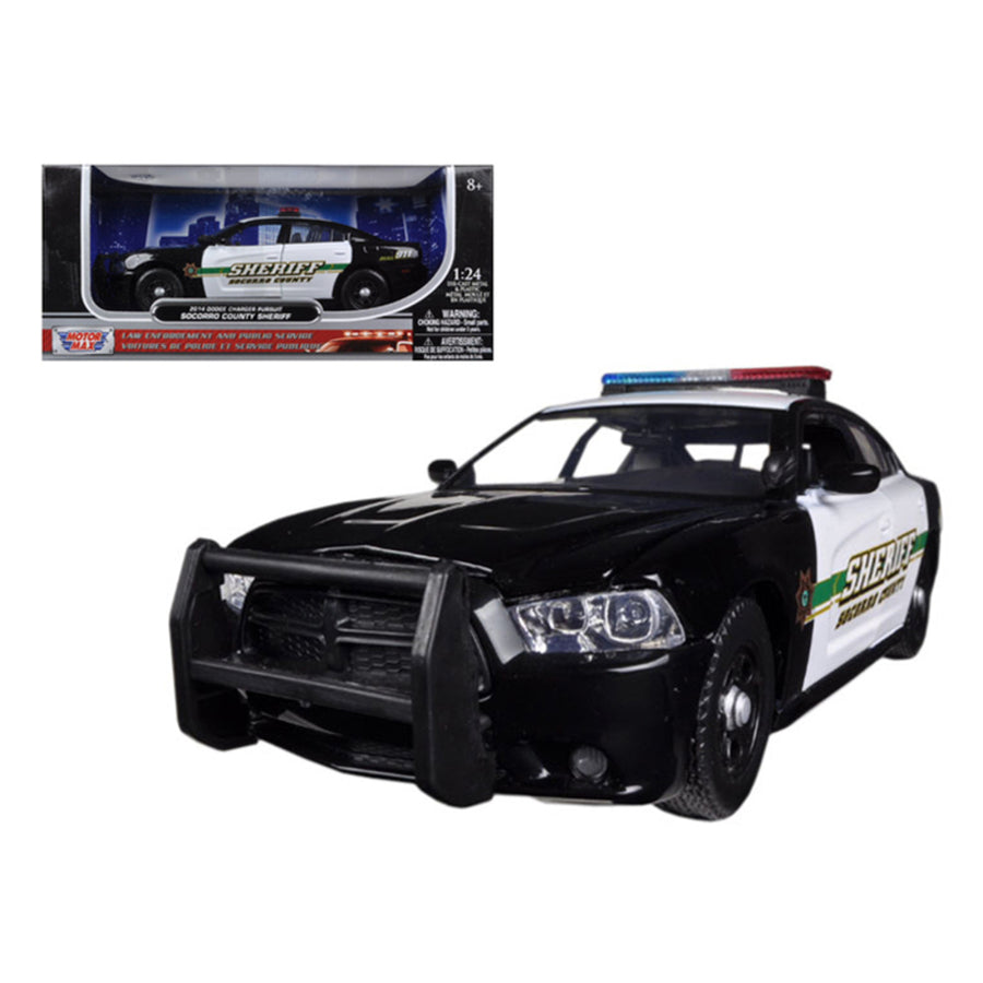 2014 Dodge Charger Pursuit Socorro County Sheriff Police 1/24 Diecast Car Model By Motormax 76949