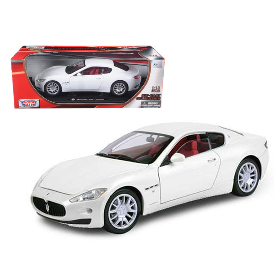 Maserati Gt Gran Turismo White 1/18 Diecast Car Model By Motormax 79151w