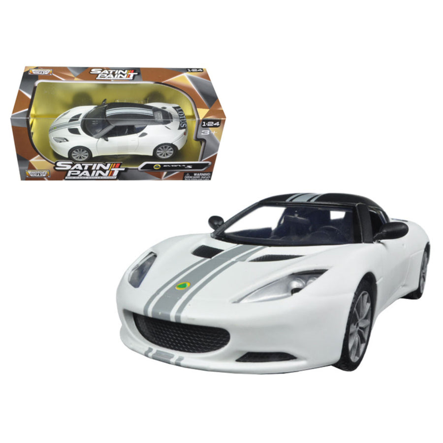 Lotus Evora S Matt White 1/24 Diecast Model Car By Motormax 79505