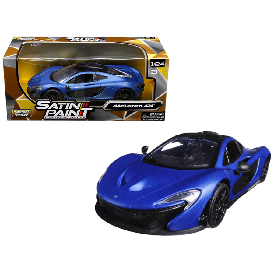Mclaren P1 Matt Blue 1/24 Diecast Model Car By Motormax 79508
