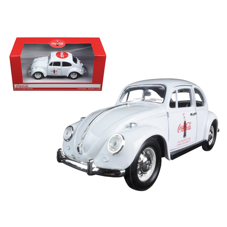 1967 Volkswagen Beetle Celebrating 100 Years Of The Coca Cola Contour Bottle 1/24 Diecast Model Car By Motorcity Classics 478966