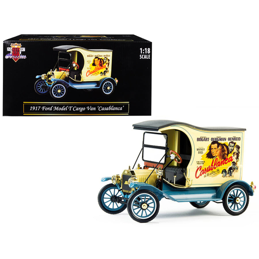1917 Ford Model T Cargo Van Casablanca (1942) Movie 1/18 Diecast Model Car By Motorcity Classics 88150