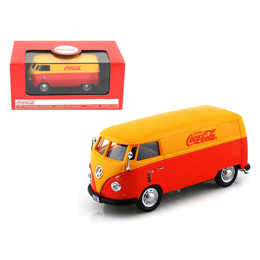 1962 Volkswagen Panel Van Minivan Drink Coca Cola 1/43 Diecast Model By Motorcity Classics 434481