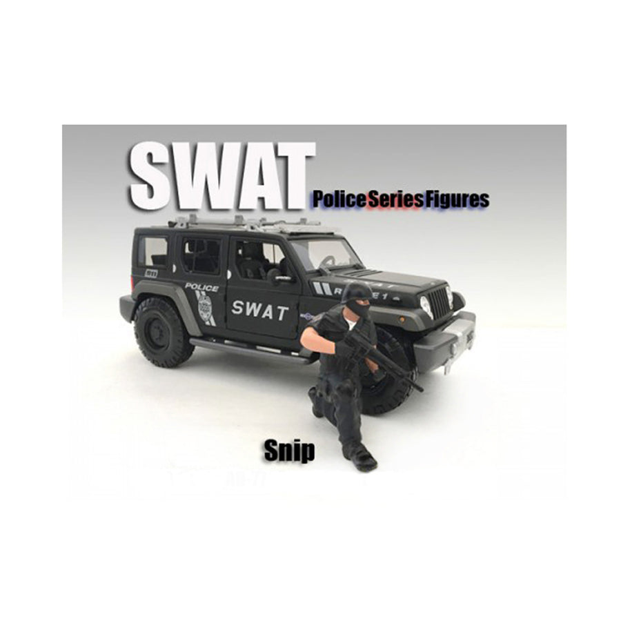 Swat Team Snip Figure For 1:18 Scale Models By American Diorama 77421