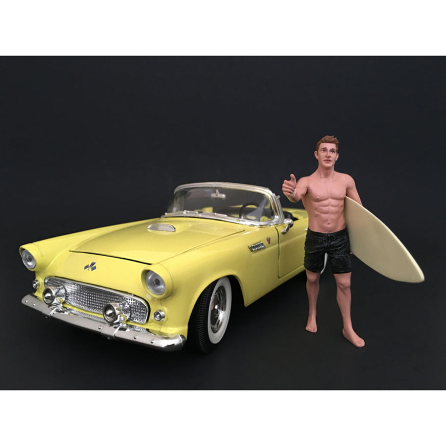 Surfer Jay Figure For 1:18 Scale Models By American Diorama 77442