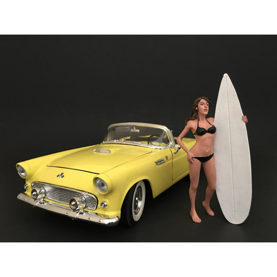 Surfer Casey Figure For 1:24 Scale Models By American Diorama 77489