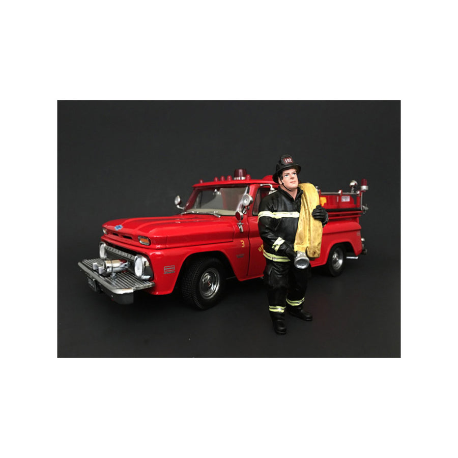 Firefighter Job Done Figurine / Figure For 1:24 Models By American Diorama 77512