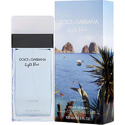 D & G Light Blue Love In Capri By Dolce & Gabbana Edt Spray 3.3 Oz