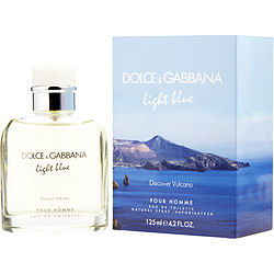 D & G Light Blue Discover Vulcano Pour Homme By Dolce & Gabbana Edt Spray 4.2 Oz (limited Edition)