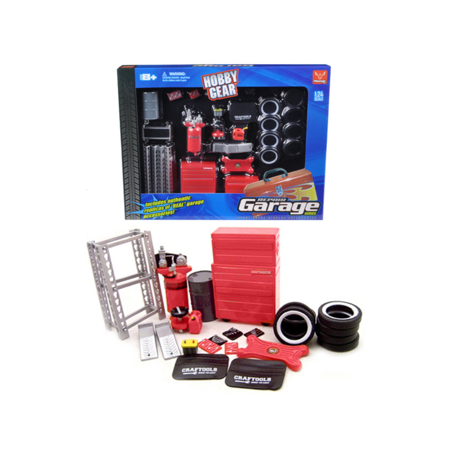 Garage Accessories Tool Set For 1/24 Scale Model Cars By Phoenix Toys 18420