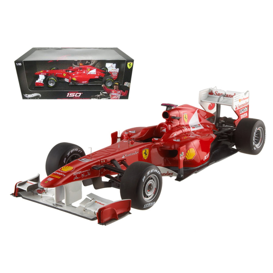 Ferrari 150 Italia Fernando Alonso 2011 Turkish Gp Elite Edition 1/18 Diecast Model Car By Hotwheels W1198