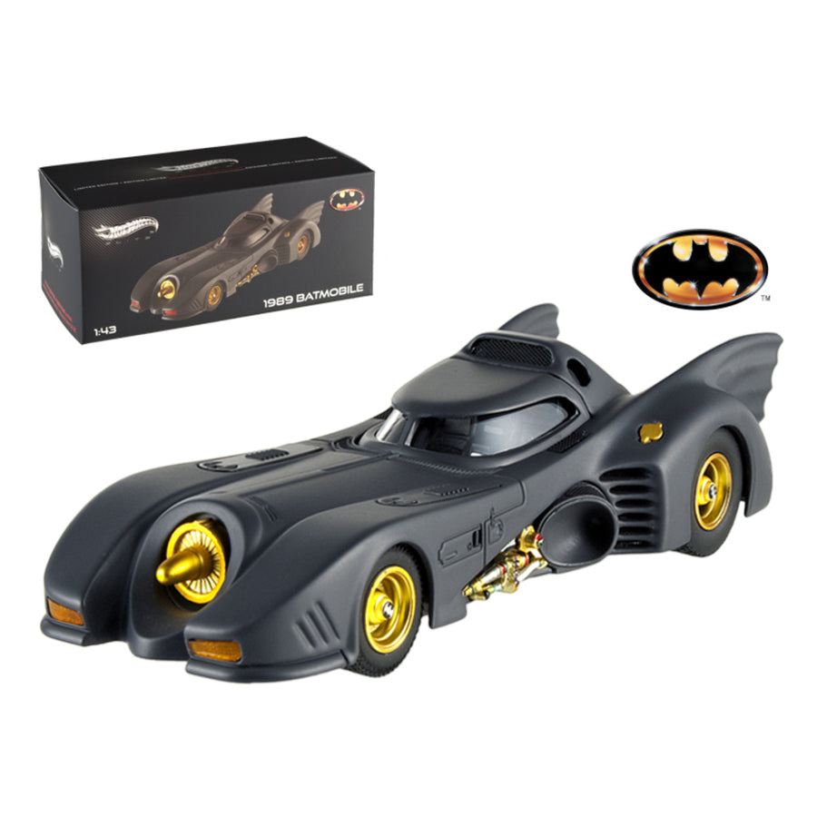 1989 Movie Batmobile Elite Edition 1/43 Diecast Model Car By Hotwheels X5494