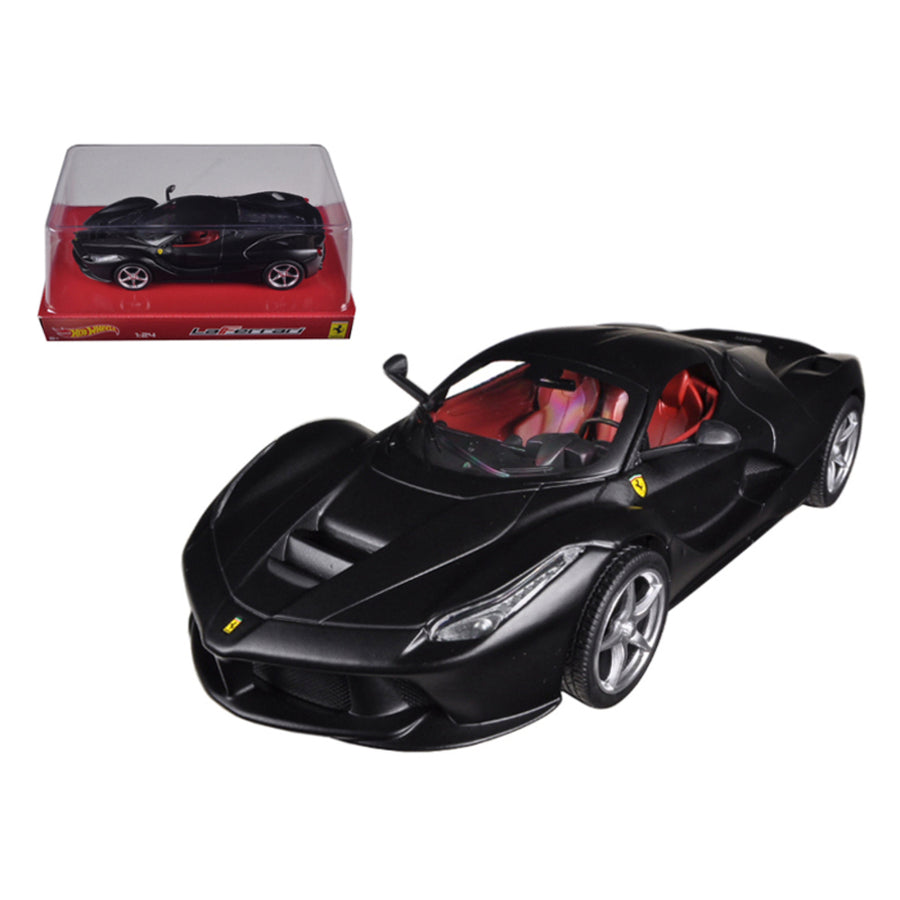 Ferrari Laferrari F70 Hybrid Matt Black 1/24 Diecast Model Car By Hotwheels Bly62