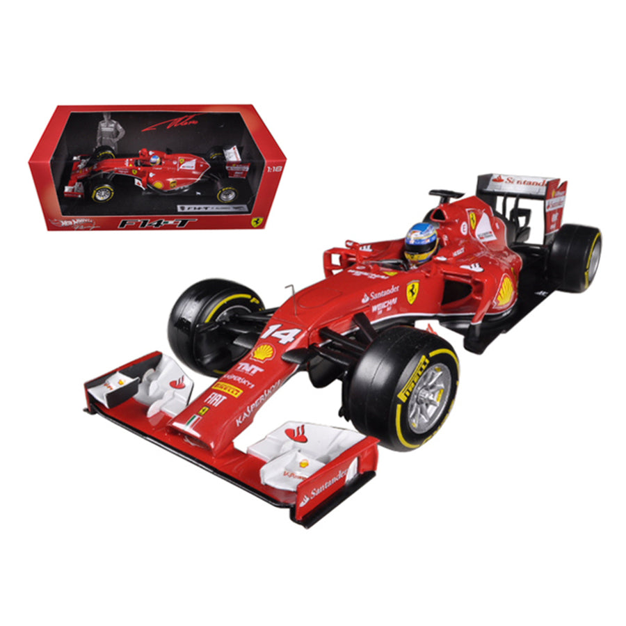 2014 Ferrari F1 F14 T Formula 1 F2014 Fernando Alonso 1/18 Diecast Car Model By Hotwheels Bly67