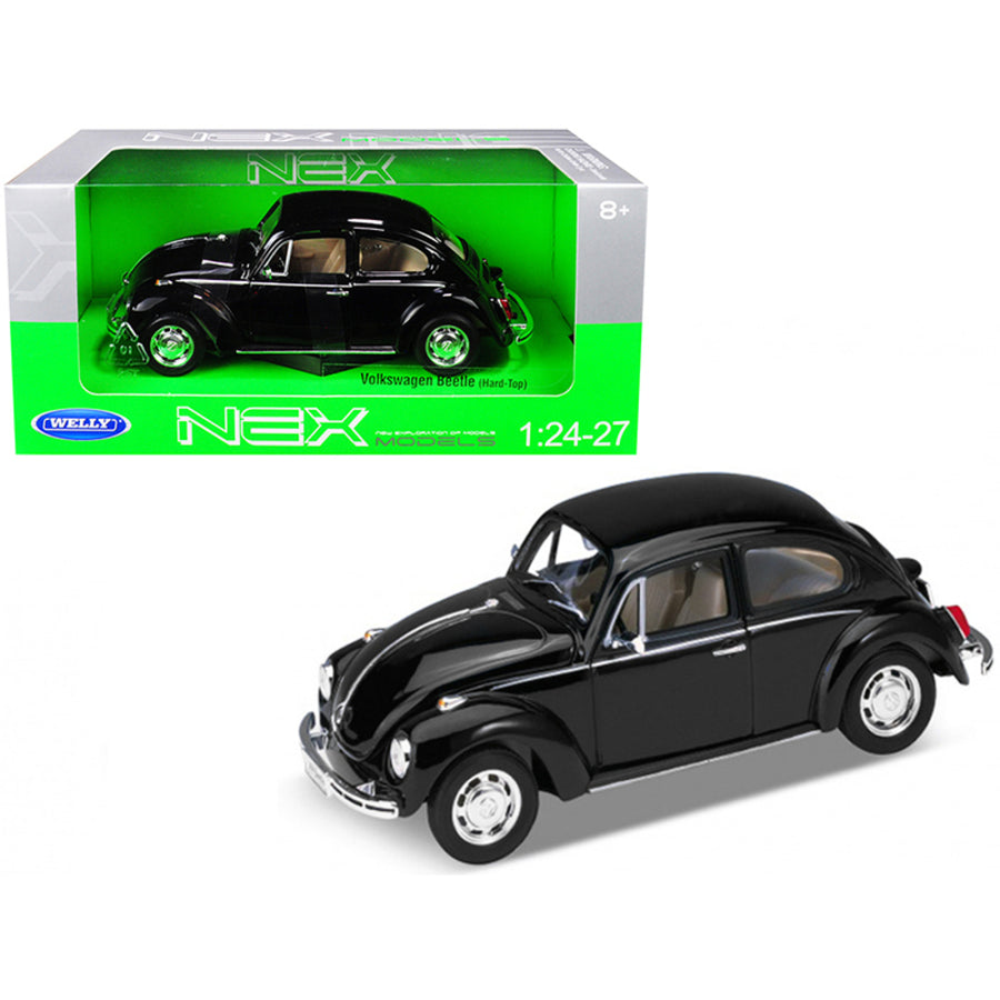 Volkswagen Beetle Black 1/24-1/27 Diecast Model Car By Welly 22436bk