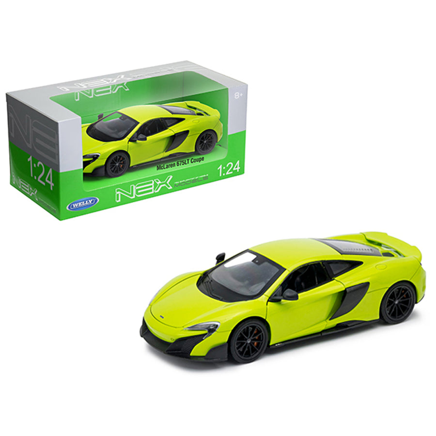 Mclaren 675lt Coupe Green 1/24-1/27 Diecast Model Car By Welly 24089grn