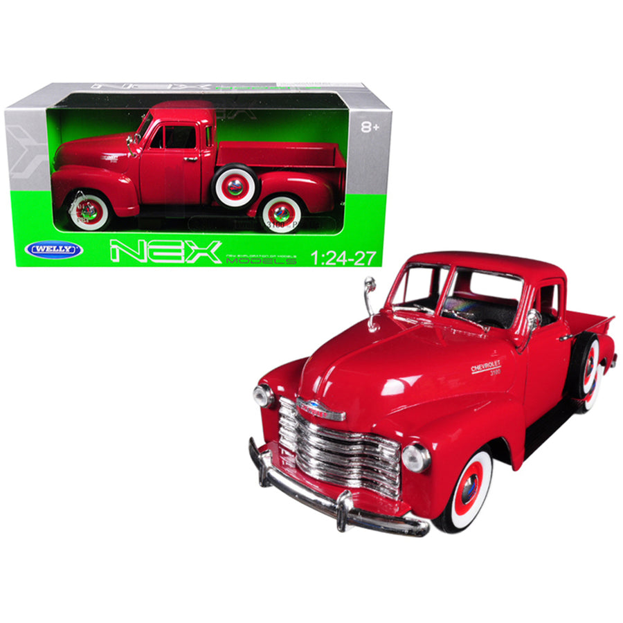 1953 Chevrolet 3100 Pickup Truck Red 1/24-1/27 Diecast Model Car By Welly 22087r