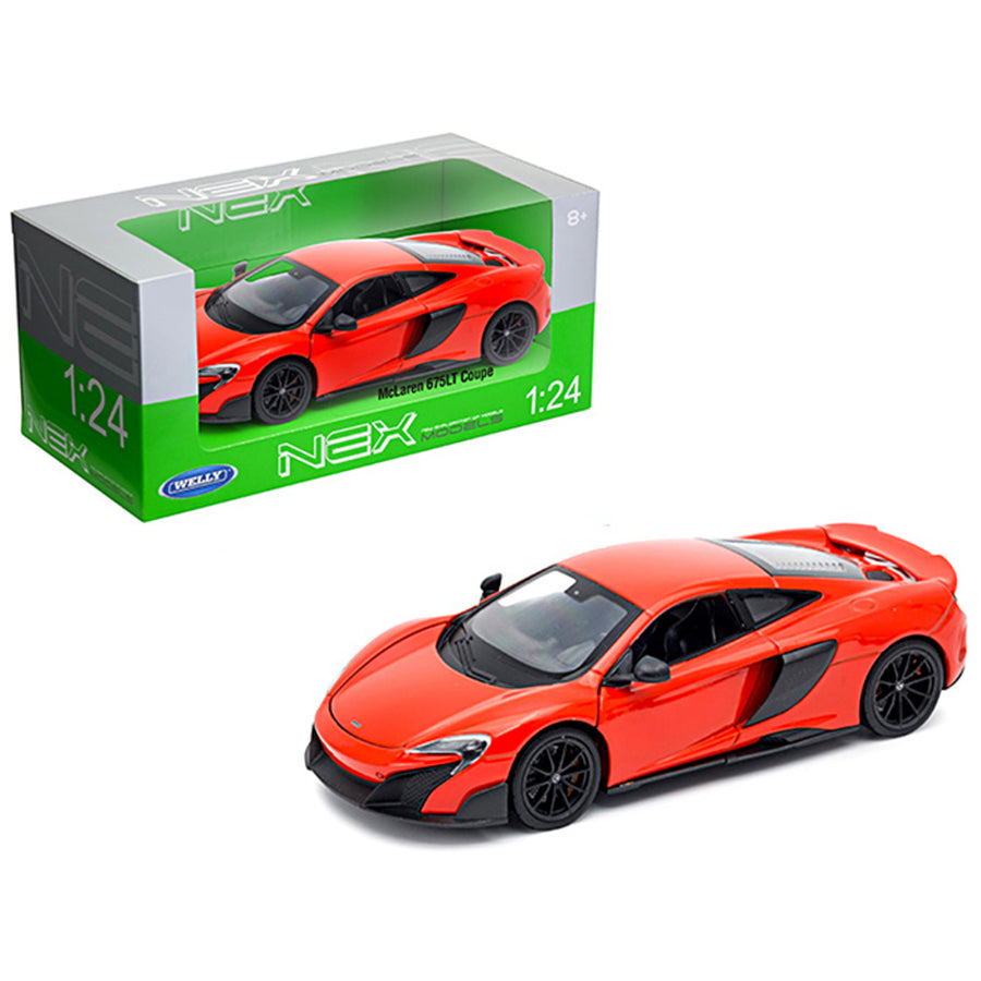 Mclaren 675lt Coupe Red 1/24-1/27 Diecast Model Car By Welly 24089r