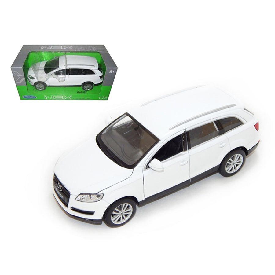 Audi Q7 White 1/24 Diecast Car Model By Welly 22481w