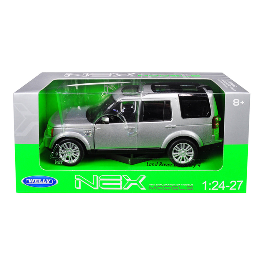 Land Rover Discovery 4 Silver 1/24-1/27 Diecast Model Car By Welly 24008s