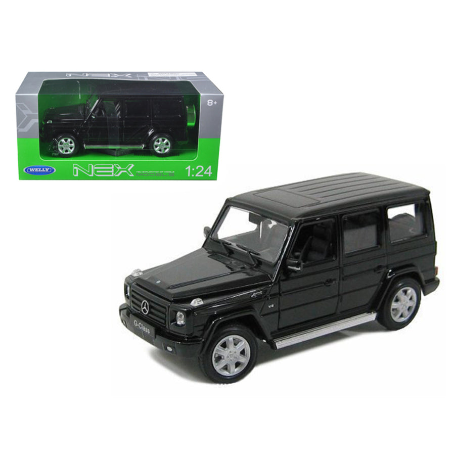 Mercedes Benz G Class Wagon Black 1/24 Diecast Model Car By Welly 24012bk