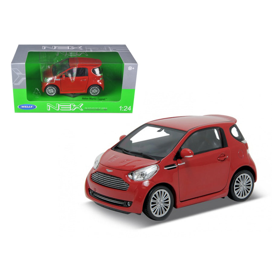 Aston Martin Cygnet Red 1/24 Diecast Car Model By Welly 24028r