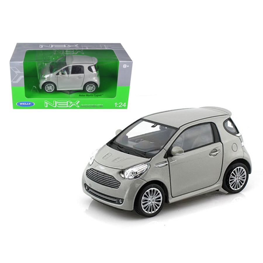 Aston Martin Cygnet Silver 1/24 Diecast Car Model By Welly 24028s