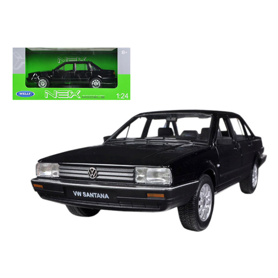 Volkswagen Santana Black 1/24 Diecast Car Model By Welly 24036bk