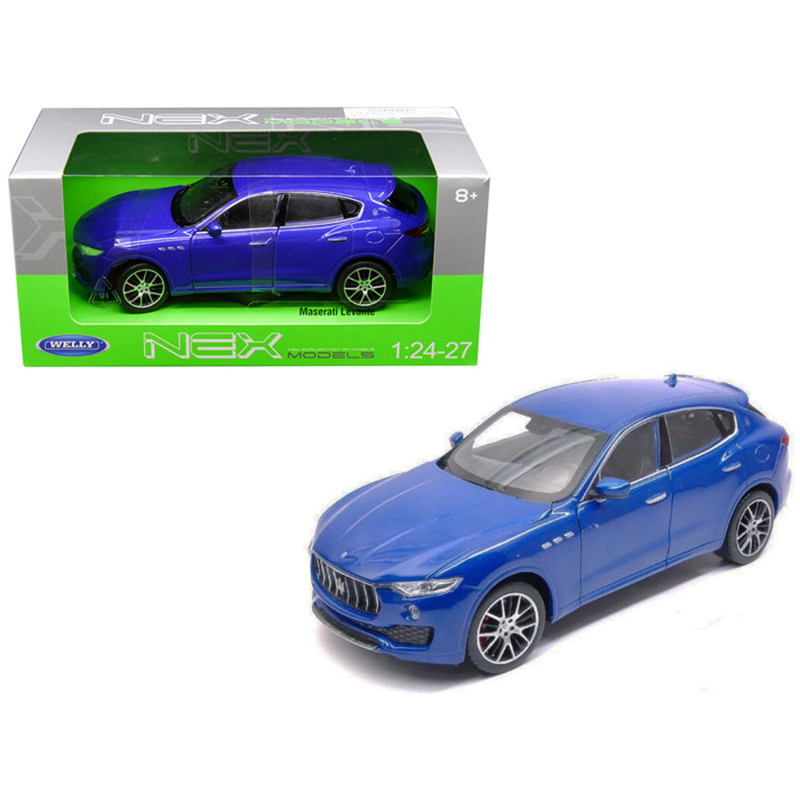 Maserati Levante Blue 1/24 - 1/27 Diecast Model Car By Welly 24078bl