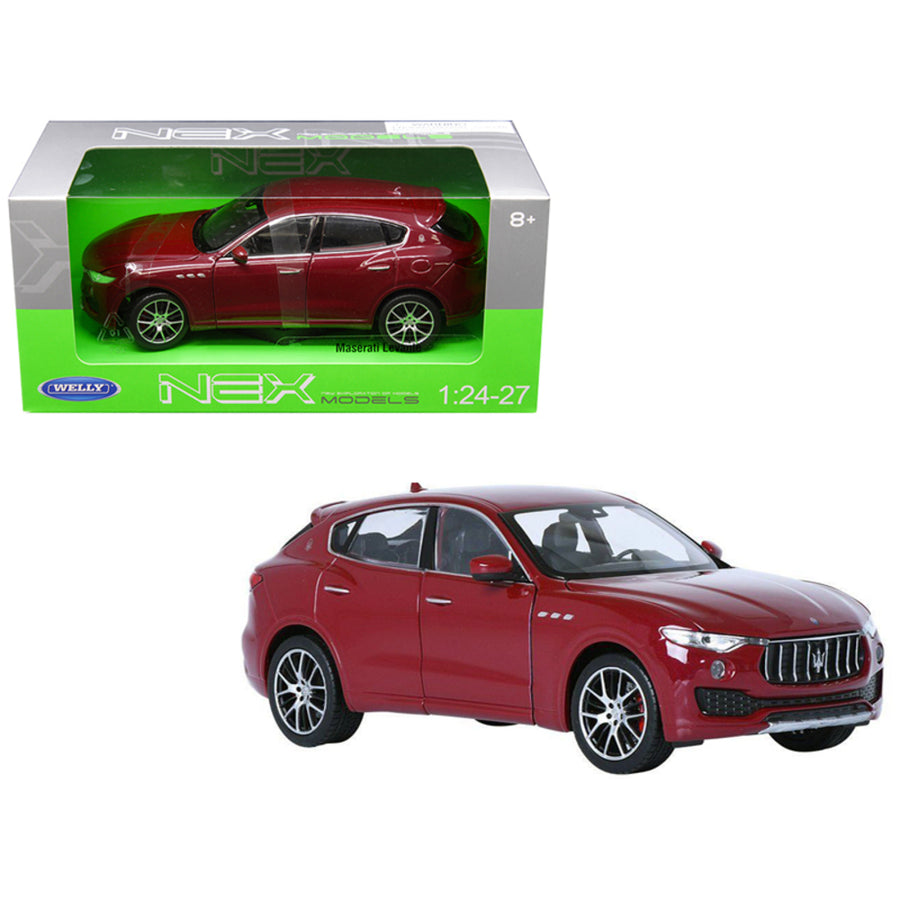 Maserati Levante Red 1/24 - 1/27 Diecast Model Car By Welly 24078r