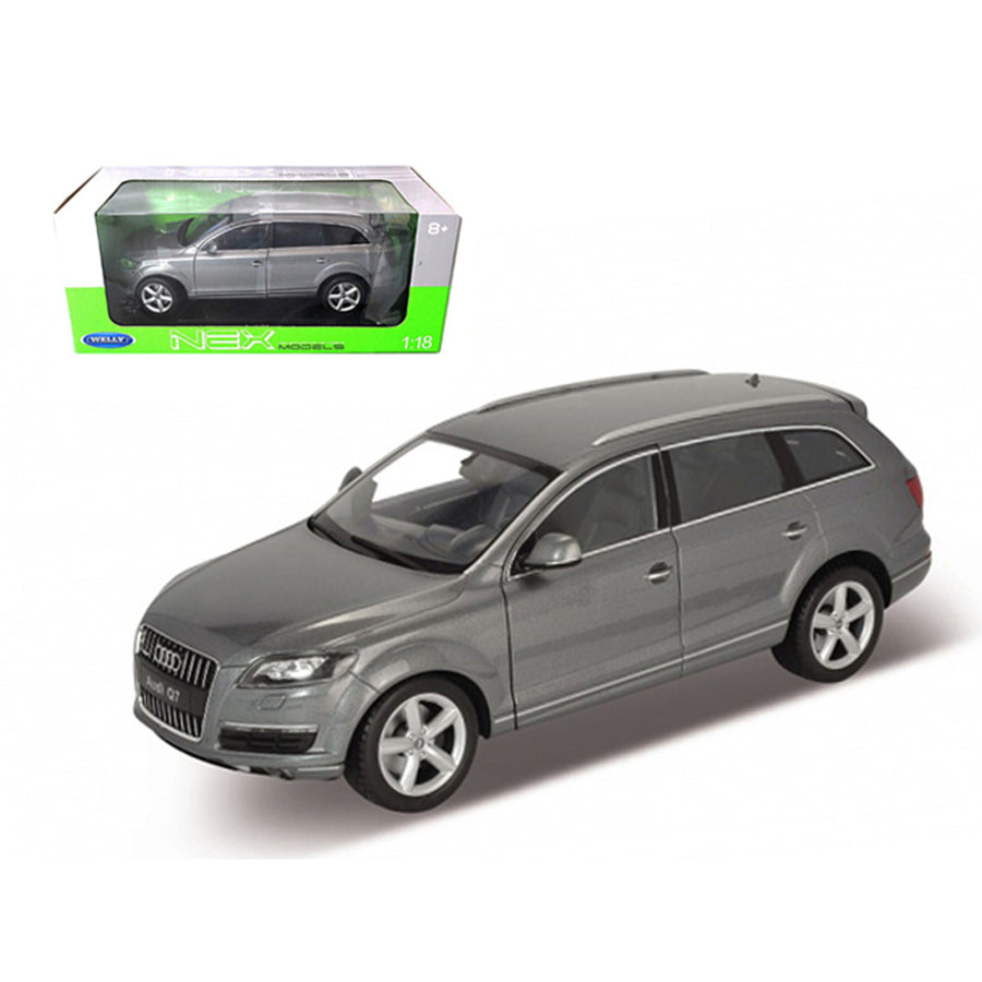 Audi Q7 Grey 1/18 Diecast Car Model By Welly 18032gry