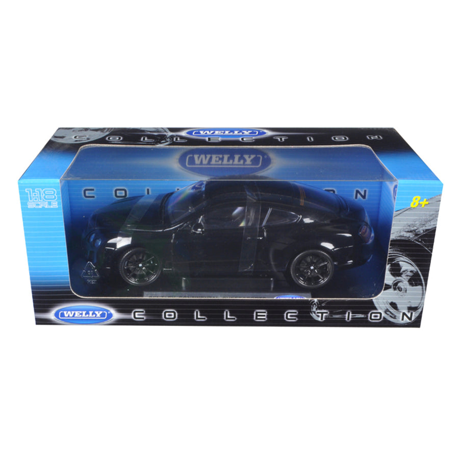 Bentley Continental Supersports Black 1/18 Diecast Car Model By Welly 18038bk