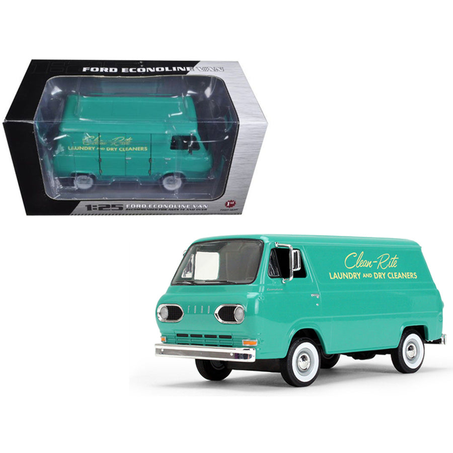 1960s Ford Econoline Van Clean-rite Laundry And Dry Cleaners 1/25 Diecast Model Car By First Gear 49-0399