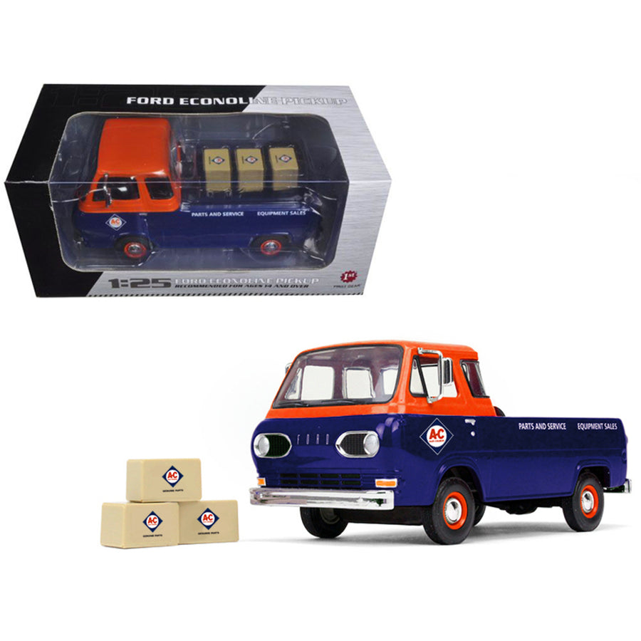 1960s Ford Econoline Pickup With Boxes Allis-chalmers Parts & Service 1/25 Diecast Model Car By First Gear 49-0401