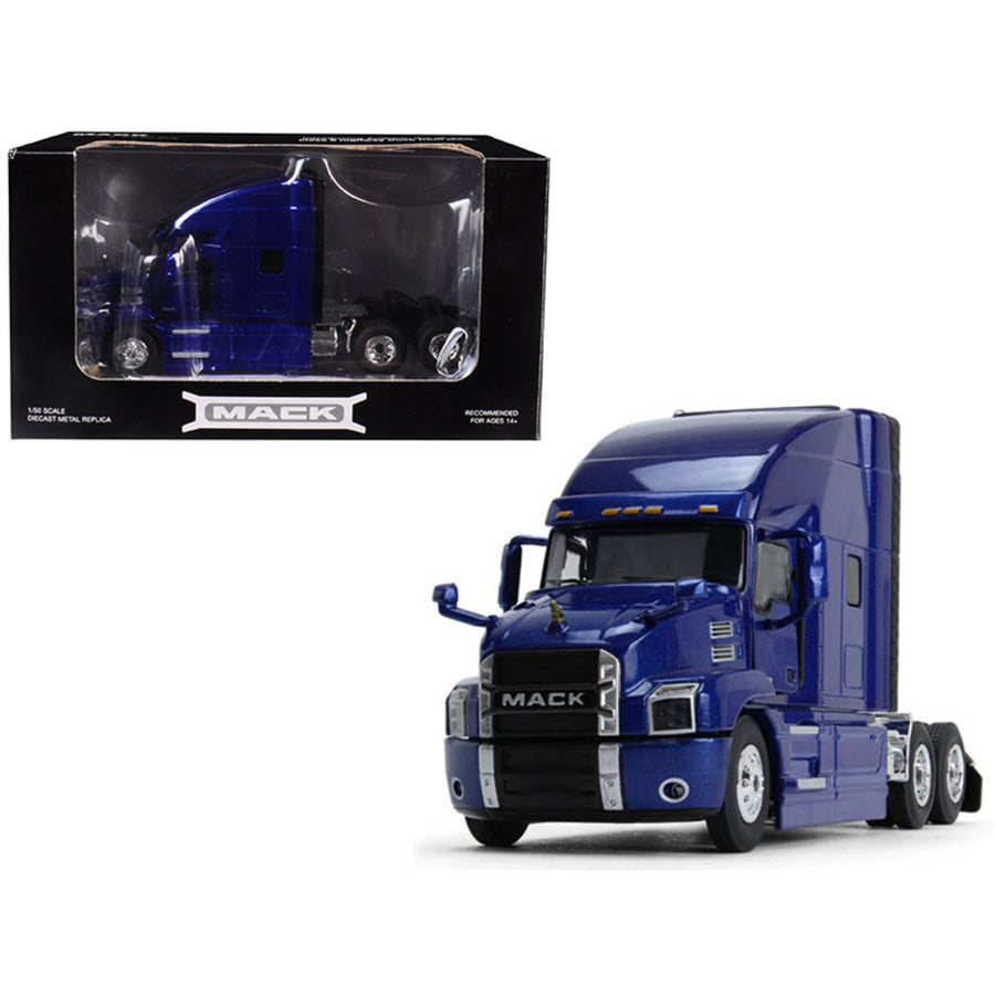 Mack Anthem Sleeper Cab Cobalt Blue 1/50 Diecast Model By First Gear 50-3401